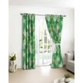 thumbnail image 4 of Fsddascl Green Ombre Scale Blackout Curtains for Bedroom/Living Room, Thermal Insulated Kitchen Curtains, Abstract Art Ocean Coastal Grommet Darkening Window Treatment Drapes 52"x72"x2, 4 of 8