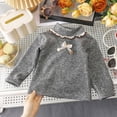 thumbnail image 2 of WUANDIXFA Toddlers Baby Boys Girls Basic Cotton Mock Neck Turtleneck Long Sleeve T-Shirt Tops 1-10 Years Daily Clothes,Grey,12-24 Months, 2 of 8