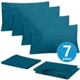 thumbnail image 3 of Juego de sábanas Sweet Home Collection Supreme Split King, color verde azulado, 3 of 6