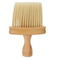 thumbnail image 1 of Cepillo de barbero para cuello, cerdas de nailon, estilo sencillo, con mango de madera, para cortar el pelo., 1 of 14