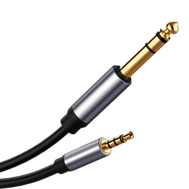 3.5 mm to 6.5 mm card audio cable male to male gold plated ...