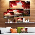 thumbnail image 3 of Canton de Taiwan avec Arbres Rouges - Grand Paysage Art sur Toile, 3 of 4