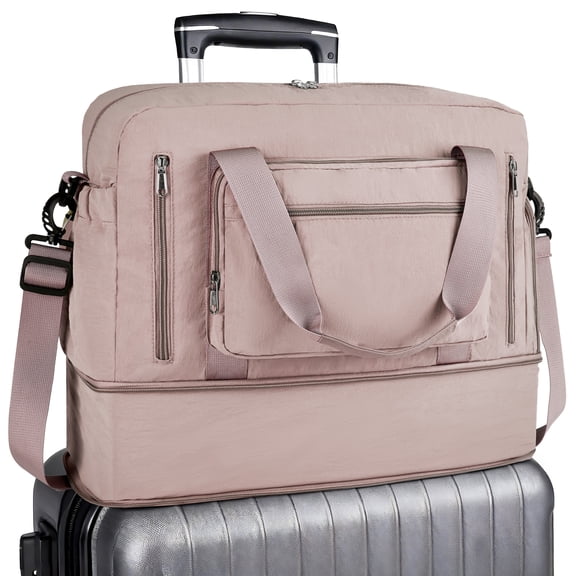 Gynky Travel Duffle Bag, Expandable Weekender Overnight Hospital Bags for Women Men Lightweight Carry on Personal Item Duffle Gym Bag for Travel, Sports, Hospital Maternity Use