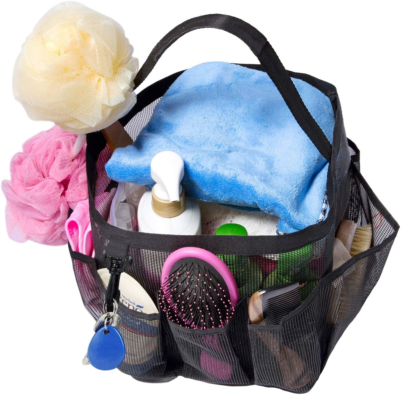 F Room Essentials Target Shower Caddy Portable Mesh Tote Dorm Travel NWT Blue