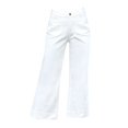 thumbnail image 4 of JJHGVB Jeans for Women Barrel Jeans Women Women's Spring Summer Solid Color Straight Leg Wide Leg Large Pocket Jeans Baggy Jeans Wide Leg Pants Woman White M, 4 of 7