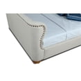 thumbnail image 6 of Manhattan Comfort Lola Fabric Upholstered Full Size Bed Frame in Ivory, 6 of 8