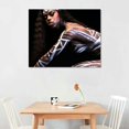 thumbnail image 2 of Awypu  Canvas Wall Art Abstract - Hot Chocolate Black and White Woman - Framed, 2 of 4