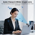thumbnail image 3 of 4K Webcam for PC Streaming, 4K Web Computer Camera for Desktop Computer, HD External USB Webcam with Microphone for Laptop, Video Game Camera for Monitor PS5 Zoom Conference Room, 3 of 9