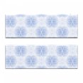 thumbnail image 2 of Geometry Bench Cushion Set of 2, Proportion of the World with Intersecting Concentric Spiral Art, Standard Size Foam Pad and Decorative Cover, Pale Blue, by Ambesonne, 2 of 4
