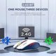 thumbnail image 2 of Bluetooth Wireless Mouse - (BT1/BT2+USB) Tri-Mode High Performance, Rechargeable, Multi-Device Compatible with PC/Laptop/Computer/MacBook/iPad Air Pro, 2 of 4