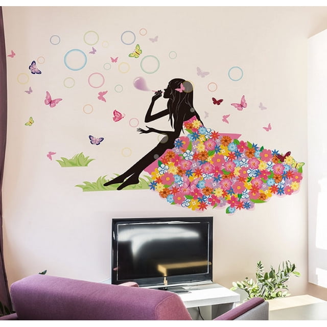 Vinil Decorativo Infantil Hada Burbujas Sala Habitacion DaraBaby Syene VinDe165