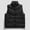 Black, variant on kakina CMSX Mens Fall Winter Cotton Puffer Vest Jacket,Fashion Casual Sleeveless Down Solid Color Stand Collar Waistcoat Jacket Outdoor Vest Puffer Coat with Pocket