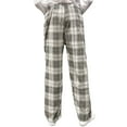 thumbnail image 3 of Ventana Men's Plaid Pajama Pants | Fleeced Flanned Sleep Home Loungewear Bottom, 3 of 4
