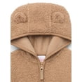 thumbnail image 2 of Wonder Nation Baby and Toddler Teddy Fleece Jacket with Hood, Sizes 12M-5T, 2 of 3