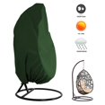 thumbnail image 3 of Funda para silla colgante de Patio, funda para asiento oscilante para exteriores, impermeable, a prueba de polvo, funda protectora para silla verde (115*190CM), 3 of 4