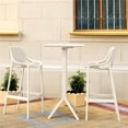thumbnail image 1 of Siesta ISP1162S-WHI Sky Air Square Bar Set with 2 Barstools  White, 1 of 1