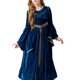thumbnail image 2 of Ropa de Halloween de niña retro vestido de princesa de la Corte de manga larga con cinturón, 2 of 4