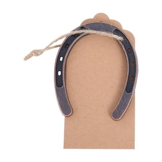 OurWarm Wedding Horseshoe Return Gift Set 10 Rustic Horse Shoe Decorations  With Paper Tags And Party Favor Accessories From Leginyi, $15.7