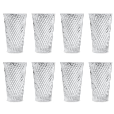 Mainstays Rosie Glass Drinkware Set, 16 Ounce,Set of 8