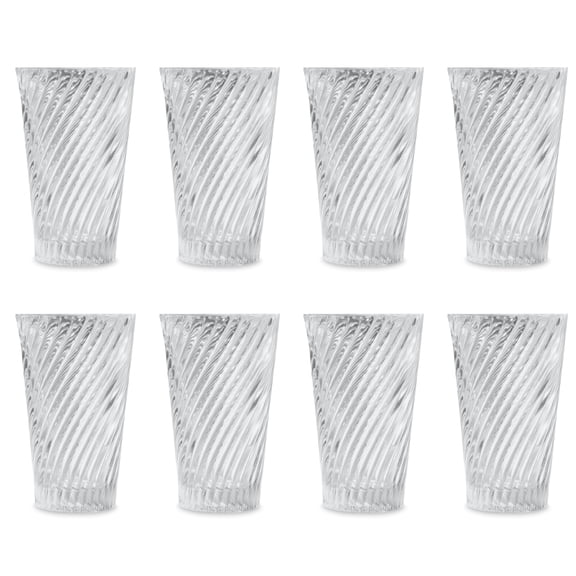 Mainstays Rosie Glass Drinkware Set, 16 Ounce,Set of 8