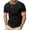 Black, variant on NinXxx Men's Crew Neck Short Sleeve Soft Breathable Everyday Comfort Tee Black XL Black XL
