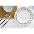 thumbnail image 3 of Crown Display Plastic Wedding Plates - Disposable Plastic Plates, Black Rimmed, 200 Piece, 3 of 5