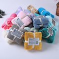 thumbnail image 2 of Toalla de baño multicolor de microfibra sólida de 80x36cm para mujer Afortunado Sencillez, 2 of 2