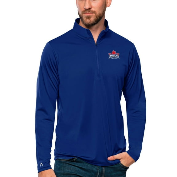 Men's Antigua Royal Toronto Rock Tribute Quarter-Zip Pullover Top