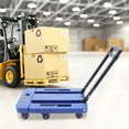 thumbnail image 3 of 440.92lbs Folding Hand Truck Blue Heavy Duty Dolly Luggage Moving Cart Platform Cart Dolly for Goods Loading and Unloading, Luggage Moving, 3 of 17