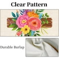 thumbnail image 5 of diyeu Easter Jesus Religious Garden Flag He Is Risen Easter Cross Spring Yard Flags 12 x 18 Inch Double Sided Burlap Christian Nativity Banner for Easter Spring Outdoor Decoration(ONLY FLAG), 5 of 6