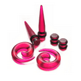 thumbnail image 5 of Vogem 54Pcs Rose Red Ear Stretching Kit 14G-00G/1.6mm-10mm Ear Gauges Expander Set Acrylic Tapers and Plugs Acrylic Spiral Tapers Body Piercing Jewelry Set for Women and Men, 5 of 6