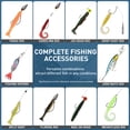 thumbnail image 3 of THKFISH 3 Layers Tackle Box with Tackle Included, 413Pcs Fishing lures Accessories and tools Kit Contains Crankbait, Hooks, Weights Sinkers Bass Fishing Pliers Gear Gift for Men, 3 of 9