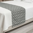 thumbnail image 2 of Abstract Bed Runner, Tribal Inspired Geometric Elements on a Plain Background, Decorative Accent Bedding Scarf for Hotels Homes and Guestrooms, King, Charcoal Grey and White, by Ambesonne, 2 of 2