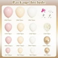 thumbnail image 2 of 157 Pcs Boho Dusty Pink Balloons Arch Garland Kit, Blush Neutral Pink Sand White Metallic Gold Different Size Balloon for Girls Baby Shower Birthday Wedding Gender Reveal Party Decorations, 2 of 14