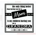 thumbnail image 5 of Better Than Having You As My Mom is Children Having You As Grandmother Wall Vinyl Decals Lettering Sticker Quote Mothers Day Décor, 12 X 12 , Black, 5 of 5