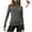 Dark Gray, variant on BLVB Long Sleeve Shirts for Women Crew Neck Stretchy Thermal Tops Lightweight Base Layer Undershirt Tees
