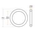 thumbnail image 3 of 10 Pcs 28mm x 1.5mm Anillos O de goma NBR resistentes al calor, 3 of 5