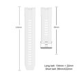 thumbnail image 4 of Correa de reloj de repuesto de silicona para Huawei Watch GT Cyber ​​(blanco) WDOplteas Para estrenar, 4 of 7