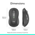 thumbnail image 2 of Logitech Signature Plus M750 L Wireless Mouse - for Large Hands, SmartWheel, Bluetooth, Multi Device, 24-Month Battery, Silent Clicks, Customizable Si, 2 of 10
