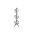 thumbnail image 2 of Oceanstar 3-Tier Metal Wire Storage Basket Stand with Removable Baskets – Black, 2 of 2