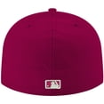 thumbnail image 4 of Men's New Era Cardinal Arizona Diamondbacks White Logo 59FIFTY Fitted Hat, 4 of 5