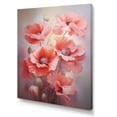 thumbnail image 2 of Designart "Coral Poppies love expression V" Floral & Botanical Wall Decor, 2 of 5