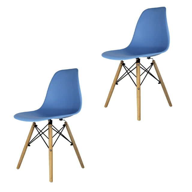 Set de 2 Sillas de Comedor Eames Azul Mundo In Hogar