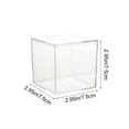 thumbnail image 3 of USSUMA Transparent Acrylic Storage Box With Plastic Lid Toys Wedding Birthday Party Gifts Candy Box Clear, 3 of 7