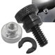 thumbnail image 4 of 1/4In Black Rear Fender Passenger Seat Bolt Tab Screw Nut For Sportster XL 883 1200 Fatboy Road King Softail Accessories, 4 of 5