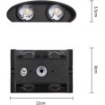 thumbnail image 2 of Applique Murale Led Moderne d'Intérieur Led Lampe Murale en Aluminium Ip65 Haut et Bas Étanche, 2 of 5