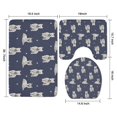 thumbnail image 3 of West Highland White Terrier Bathroom Rugs Sets 3 Piece,Toilet Cover Set,Absorbent Non Slip Bathroom Mats Sets with U-Shaped Contour Rug Toilet Rug Set, 3 of 5