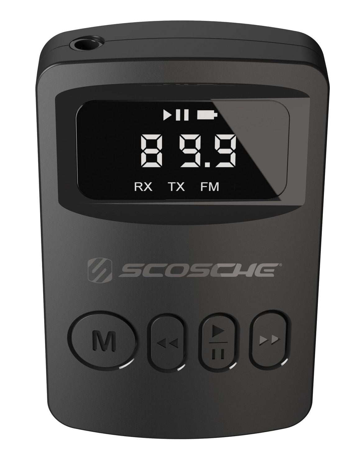 Scosche BTTRFM-RP FM BluetoothTransmitter & Wireless Audio Receiver w/ USB-C to USB-C Charging Cable, BT Trans/Rcvr & FM Trans