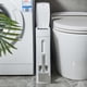 thumbnail image 5 of Organizador de baño de esquina delgado con cepillo de baño y bote de basura, 4.5L, 5 of 9