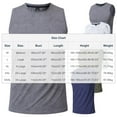 thumbnail image 2 of Men's Solid Color Workout Tank Top Leisure Sleeveless Muscle Shirt Gym Training Stretch Blouses, 2 of 4